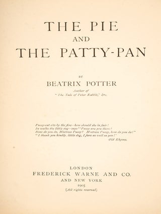 Pie and the Patty-Pan, The