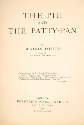 Pie and the Patty-Pan, The