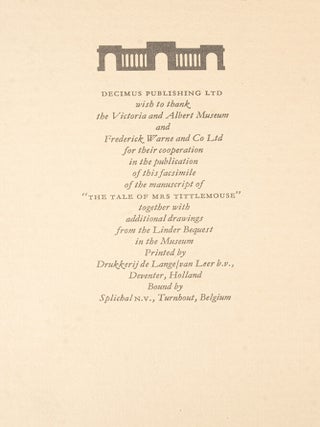 Tale of Mrs. Tittlemouse, The