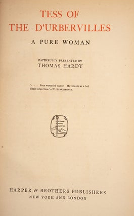 Writings of Thomas Hardy in Prose and Verse, The