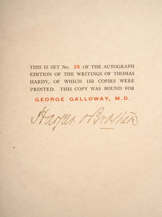Writings of Thomas Hardy in Prose and Verse, The