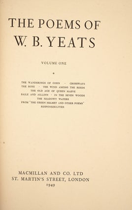 Poems of W.B. Yeats, The