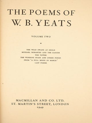 Poems of W.B. Yeats, The