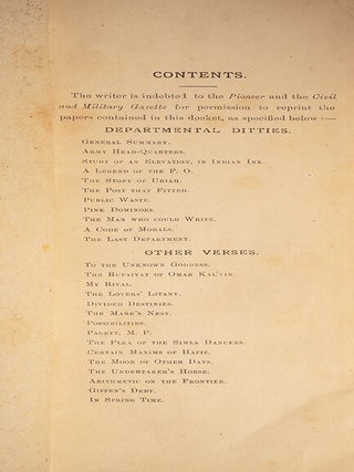 Departmental Ditties and Other Verses