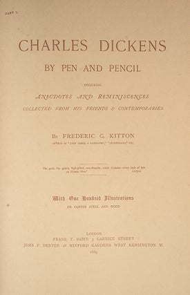 Charles Dickens by Pen and Pencil