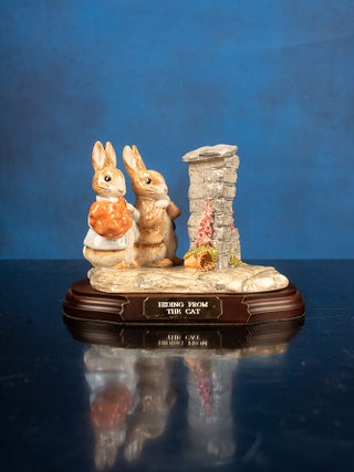 A fine collection of twenty-eight Beatrix Potter Figurines and one Beatrix Potter Thimble.