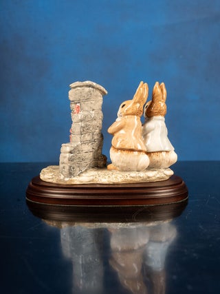 A fine collection of twenty-eight Beatrix Potter Figurines and one Beatrix Potter Thimble.