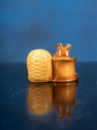 A fine collection of twenty-eight Beatrix Potter Figurines and one Beatrix Potter Thimble.