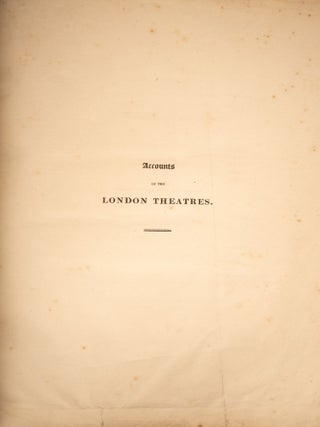 Historical and Descriptive Accounts of the Theatres of London: