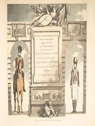 Hungarian & Highland Broad Sword [together with] the original pen, ink and watercolor for the nineteenth plate