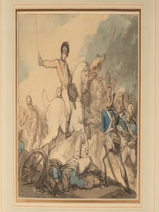 Hungarian & Highland Broad Sword [together with] the original pen, ink and watercolor for the nineteenth plate