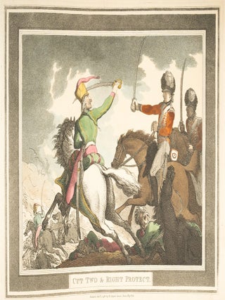 Hungarian & Highland Broad Sword [together with] the original pen, ink and watercolor for the nineteenth plate