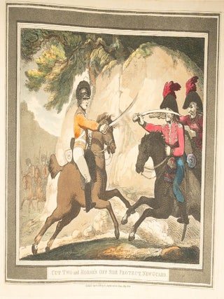 Hungarian & Highland Broad Sword [together with] the original pen, ink and watercolor for the nineteenth plate