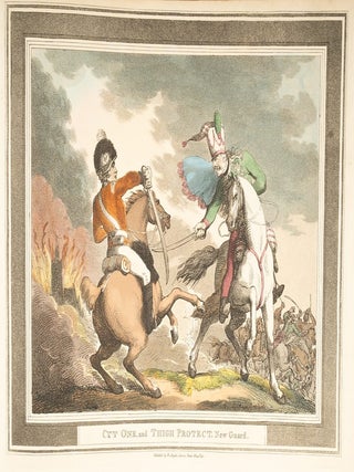 Hungarian & Highland Broad Sword [together with] the original pen, ink and watercolor for the nineteenth plate
