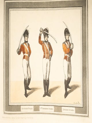 Hungarian & Highland Broad Sword [together with] the original pen, ink and watercolor for the nineteenth plate