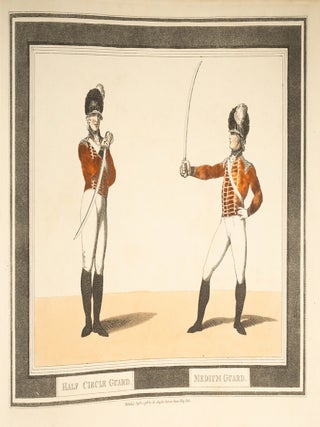 Hungarian & Highland Broad Sword [together with] the original pen, ink and watercolor for the nineteenth plate