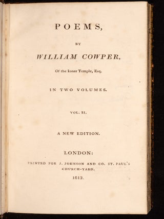 Poems by William Cowper,