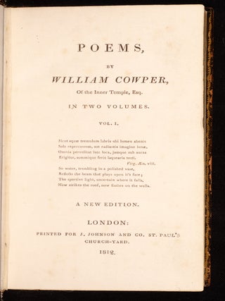 Poems by William Cowper,