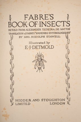 Fabre’s Book of Insects
