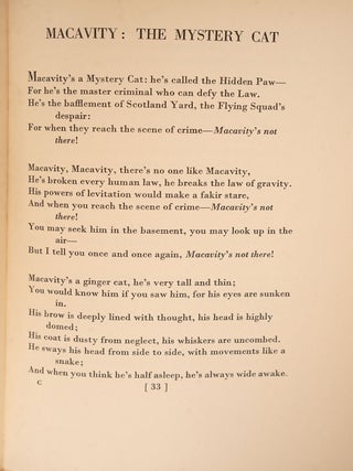 Old Possum's Book of Practical Cats