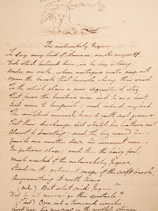 Manuscript anthology of English poetry