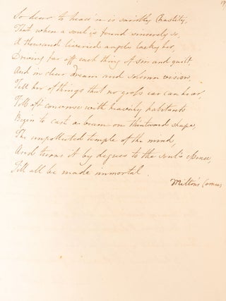 Manuscript anthology of English poetry