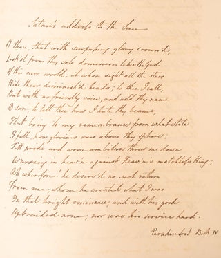 Manuscript anthology of English poetry