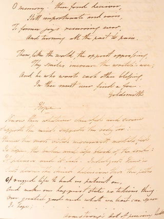 Manuscript anthology of English poetry