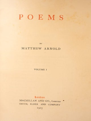 Works of Matthew Arnold, The