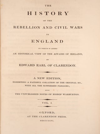 History of the Rebellion and Civil Wars in England, The