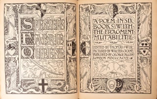 Item #06429 Spenser’s Faerie Queene. Walter CRANE, Edmund Spenser, Zaehnsdorf