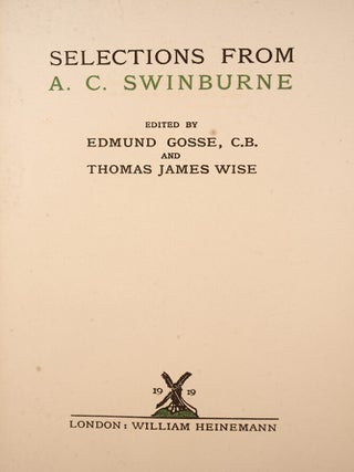 Selections from A.C. Swinburne