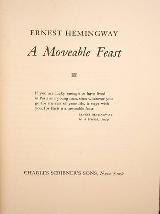 Moveable Feast, A
