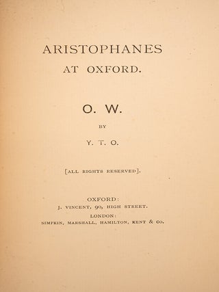 Aristophanes at Oxford