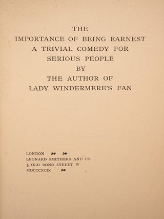 Importance of Being Earnest, The