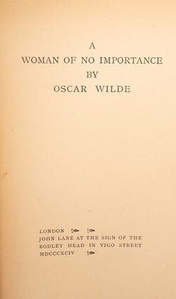 Woman of no Importance, A