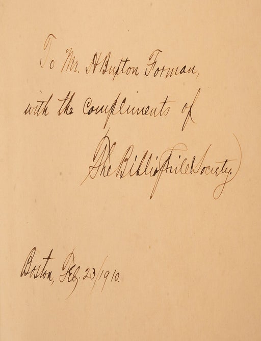 Item #06539 Unpublished Poem to his Sister Fanny. John KEATS.