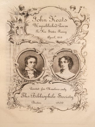 Unpublished Poem to his Sister Fanny