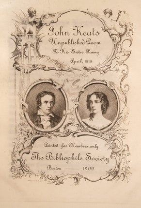 Unpublished Poem to his Sister Fanny
