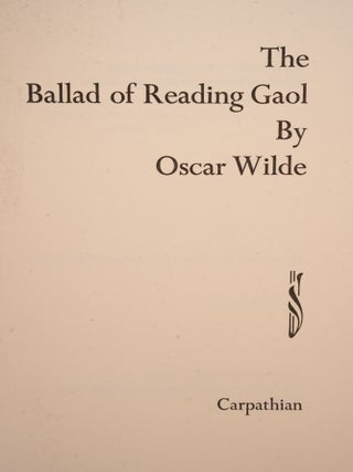 Ballad of Reading Gaol, The
