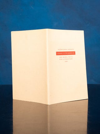 Speech Accepting the Nobel Prize for Literature