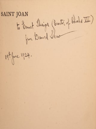 Item #06616 Saint Joan. George Bernard SHAW