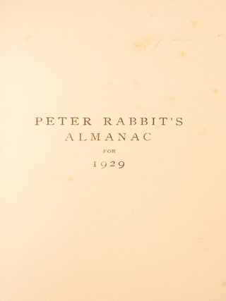 Peter Rabbit’s Almanac for 1929