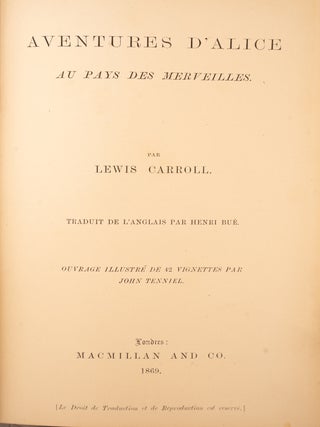 Aventures d'Alice au Pays des Merveilles.