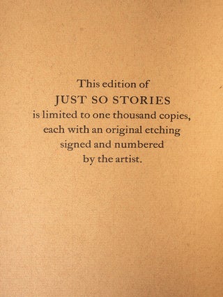 Just So Stories For Little Children