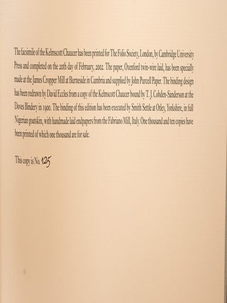 Works of Geoffrey Chaucer, The