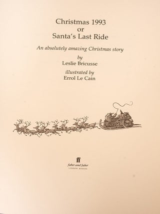 Christmas 1993 or Santa&rsquo;s Last Ride