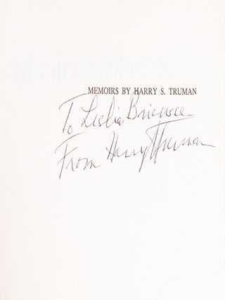 Item #06689 Memoirs by Harry S. Truman. Harry S. TRUMAN