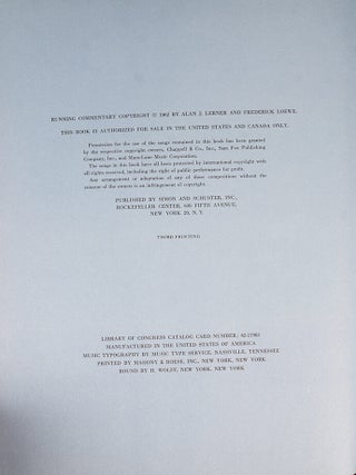 Lerner & Loewe Song Book, The