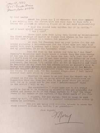 Item #06692 Harvey. Mary CHASE, BLECHMAN